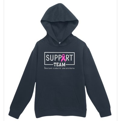 Breast Cancer Awareness Support Team Urban Pullover Hoodie