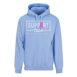 Breast Cancer Awareness Support Team Unisex Surf Hoodie