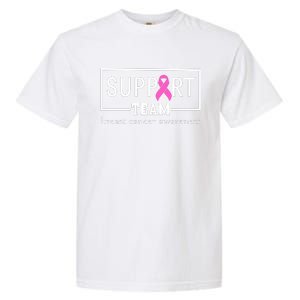 Breast Cancer Awareness Support Team Garment-Dyed Heavyweight T-Shirt