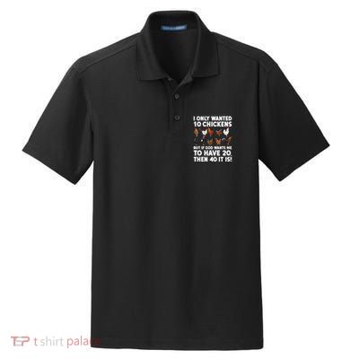 Best Chicken Art For Women Poultry Themed Chicken Farmer Dry Zone Grid Polo