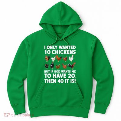 Best Chicken Art For Women Poultry Themed Chicken Farmer Hoodie
