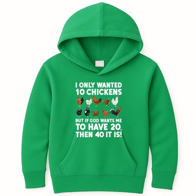 Best Chicken Art For Women Poultry Themed Chicken Farmer Kids Hoodie
