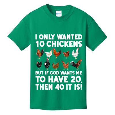 Best Chicken Art For Women Poultry Themed Chicken Farmer Kids T-Shirt