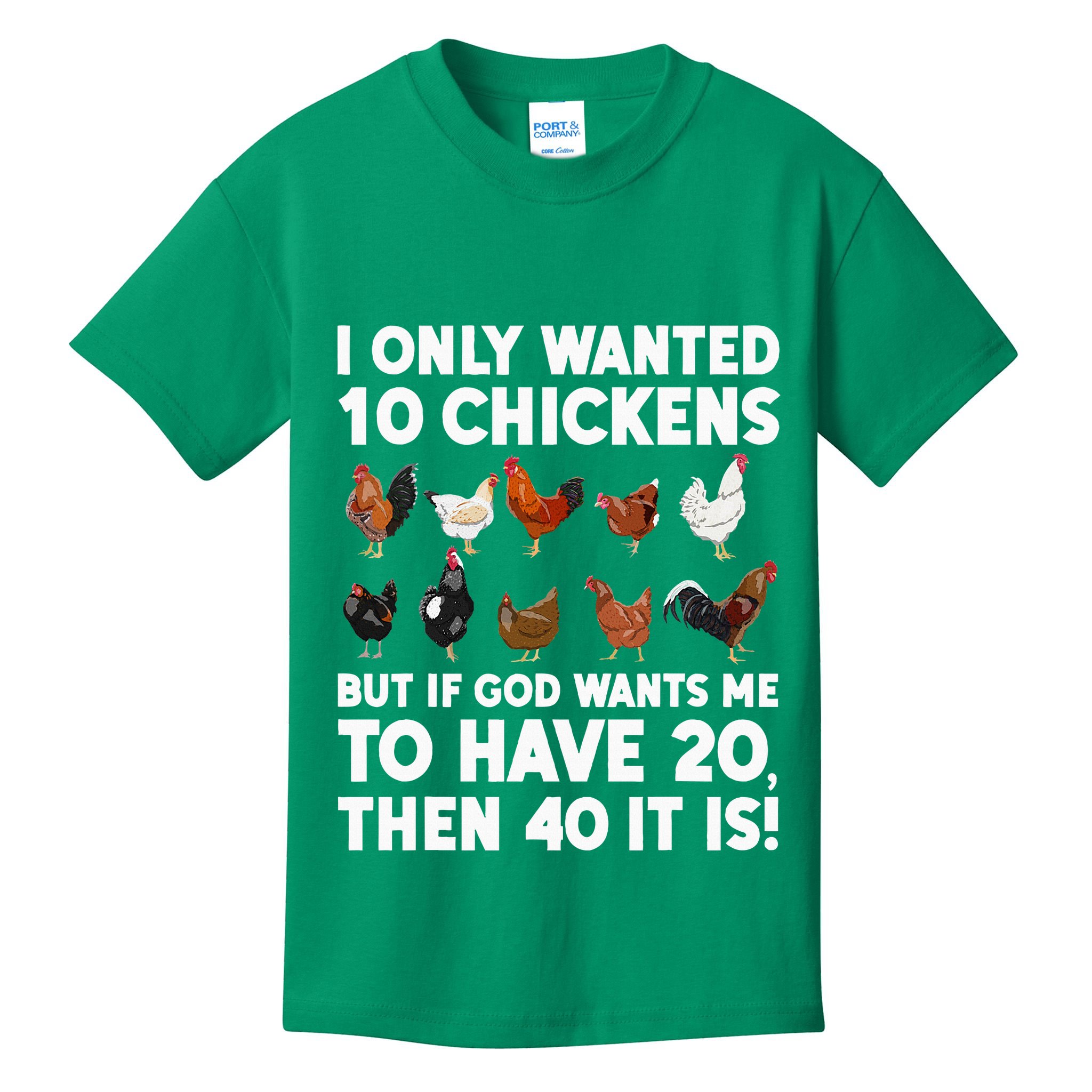 Best Chicken Art For Women Poultry Themed Chicken Farmer Kids T-Shirt