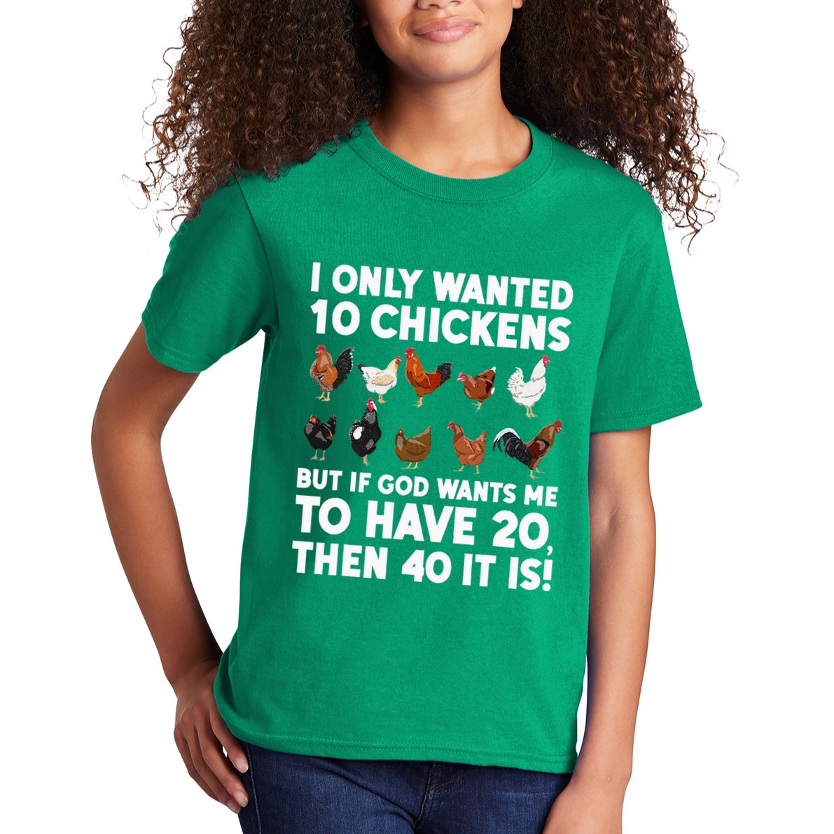 Best Chicken Art For Women Poultry Themed Chicken Farmer Kids T-Shirt