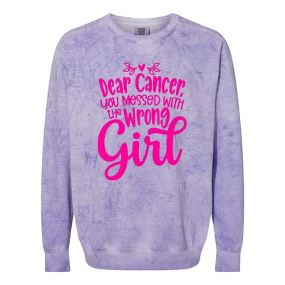 Breast Cancer Awareness Gift For Girl Women Colorblast Crewneck Sweatshirt