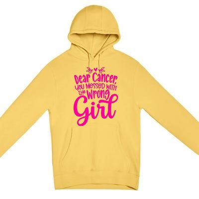 Breast Cancer Awareness Gift For Girl Women Premium Pullover Hoodie