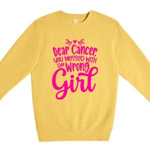 Breast Cancer Awareness Gift For Girl Women Premium Crewneck Sweatshirt