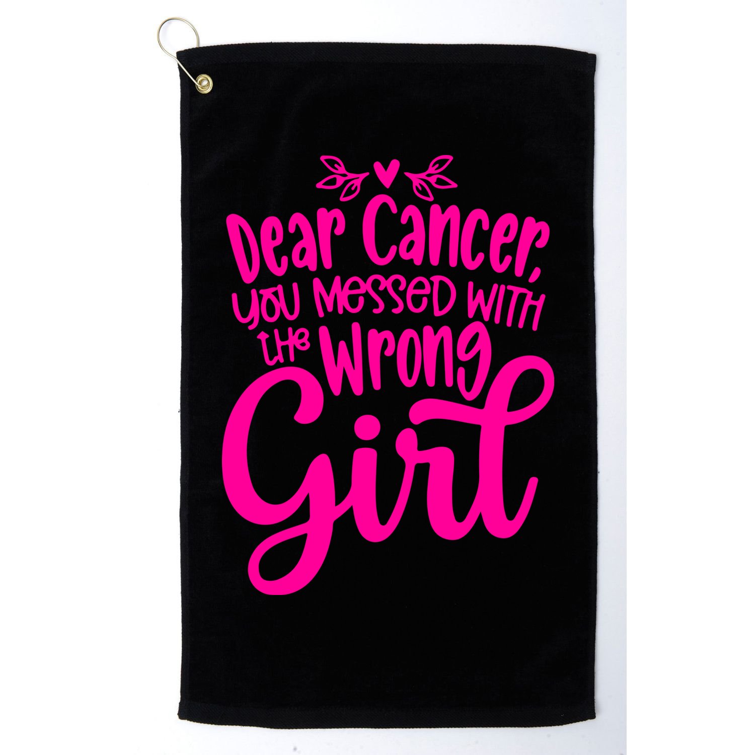 Breast Cancer Awareness Gift For Girl Women Golf Towel