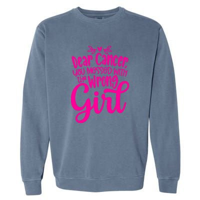 Breast Cancer Awareness Gift For Girl Women Garment-Dyed Sweatshirt