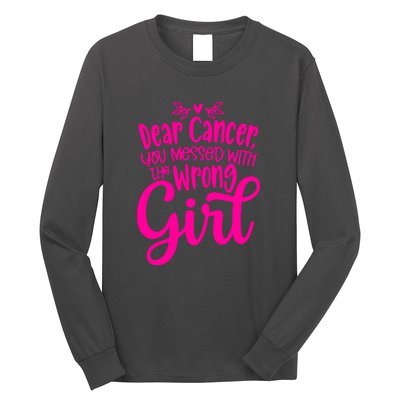 Breast Cancer Awareness Gift For Girl Women Long Sleeve Shirt