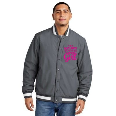 Breast Cancer Awareness Gift For Girl Women Insulated Varsity Jacket