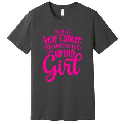 Breast Cancer Awareness Gift For Girl Women Premium T-Shirt