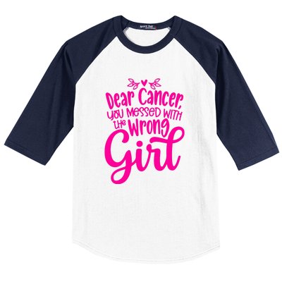 Breast Cancer Awareness Gift For Girl Women Baseball Sleeve Shirt