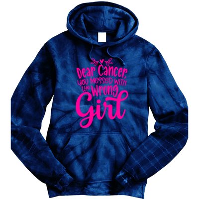 Breast Cancer Awareness Gift For Girl Women Tie Dye Hoodie