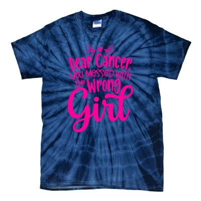 Breast Cancer Awareness Gift For Girl Women Tie-Dye T-Shirt