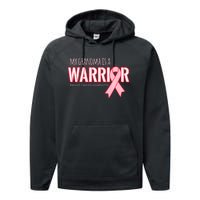 Breast Cancer Awareness: My Grandma Is A Warrior Performance Fleece Hoodie