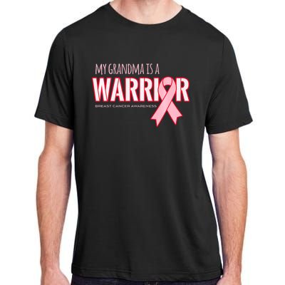 Breast Cancer Awareness: My Grandma Is A Warrior Adult ChromaSoft Performance T-Shirt