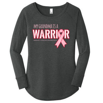 Breast Cancer Awareness: My Grandma Is A Warrior Women's Perfect Tri Tunic Long Sleeve Shirt