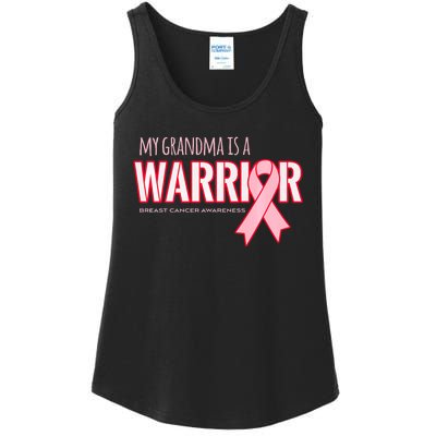 Breast Cancer Awareness: My Grandma Is A Warrior Ladies Essential Tank