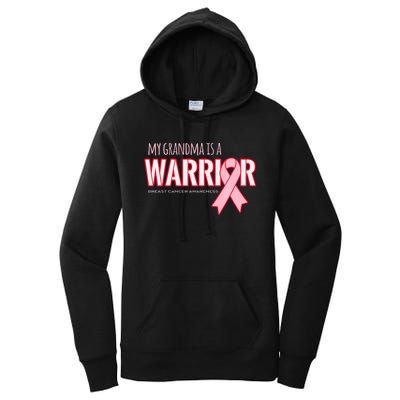 Breast Cancer Awareness: My Grandma Is A Warrior Women's Pullover Hoodie