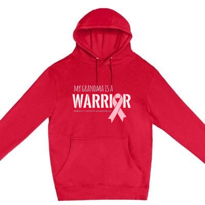 Breast Cancer Awareness: My Grandma Is A Warrior Premium Pullover Hoodie