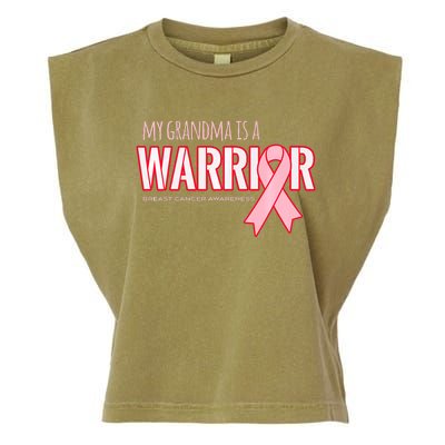 Breast Cancer Awareness: My Grandma Is A Warrior Garment-Dyed Women's Muscle Tee