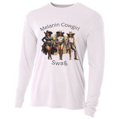 Black Cowgirls African American Texas Gift Women Cooling Performance Long Sleeve Crew