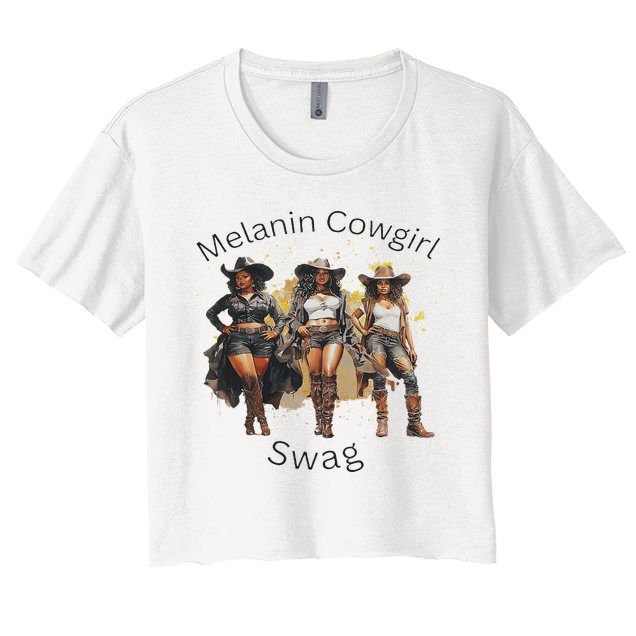 Black Cowgirls African American Texas Gift Women Crop Top