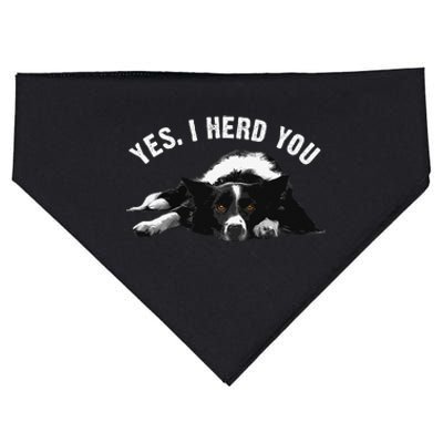 Border Collie Art Puppy Border Collie Lovers USA-Made Doggie Bandana