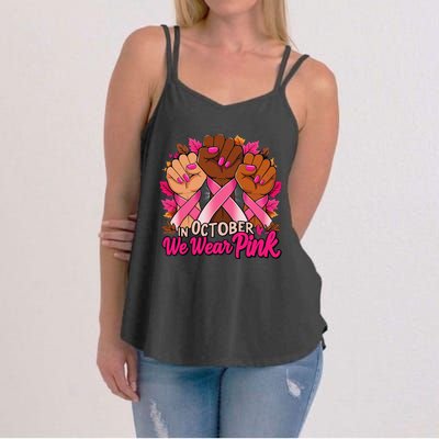 Breast Cancer Awareness 2024 In October We Wear Pin.K Women's Strappy Tank