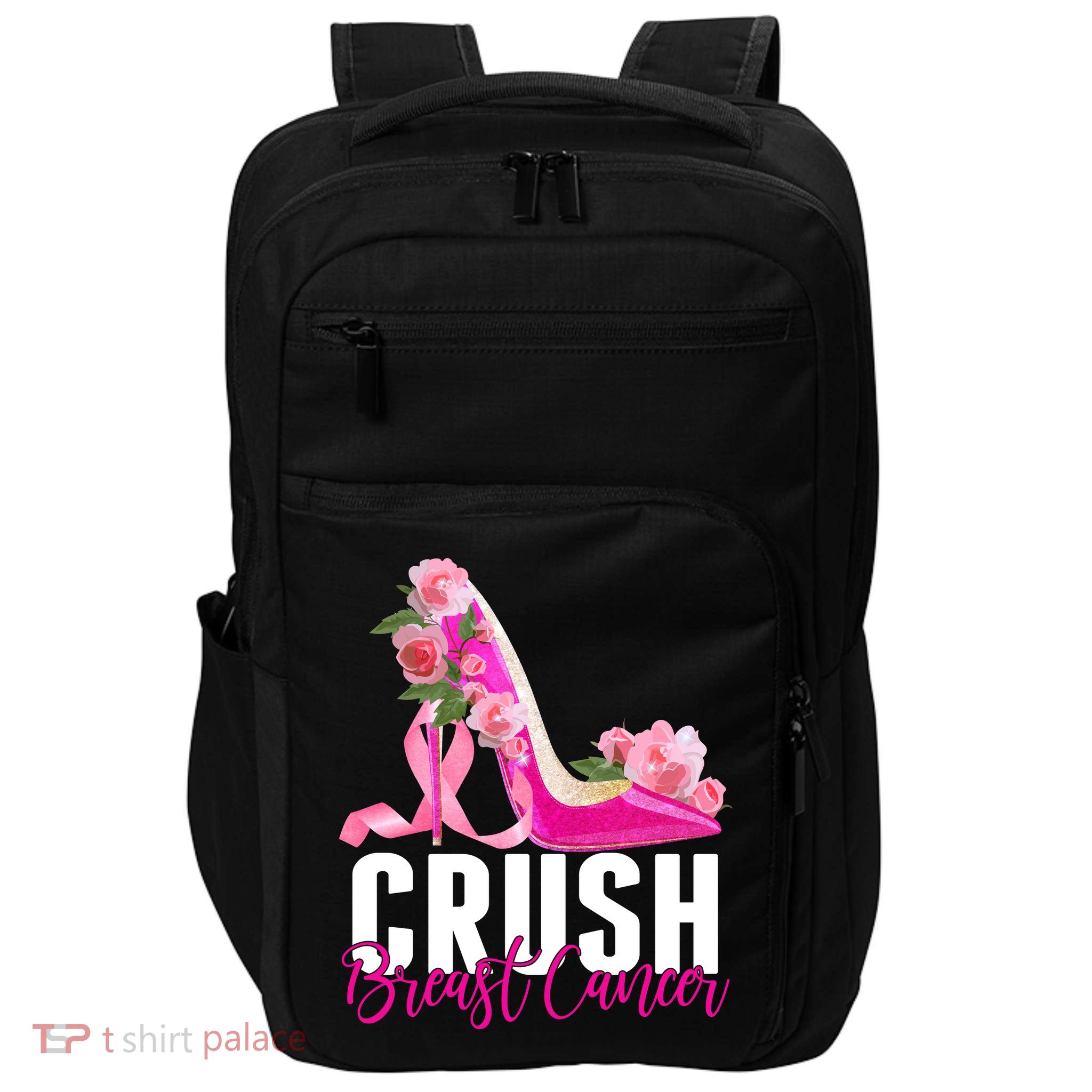 Breast Cancer Awareness Crush Breast Cancer Impact Tech Backpack