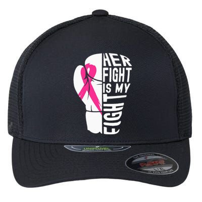 Breast Cancer Awareness Husband Support Squad Flexfit Unipanel Trucker Cap