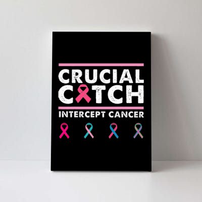 Breast Cancer Awareness Crucial A Catch Intercept Cancer Canvas