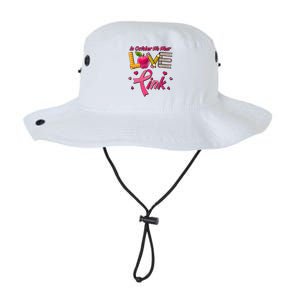 Breast Cancer Awareness In October We Wear Pink Teacher Love Legacy Cool Fit Booney Bucket Hat