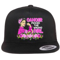 Breast Cancer Awareness Cancer Picked The Wrong Girl Warrior Flatbill Hat