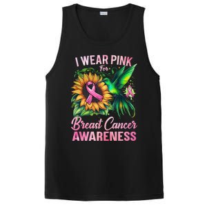 Breast Cancer Awareness Hummingbird Sunflower PosiCharge Competitor Tank