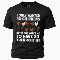 Best Chicken Art Poultry Themed Chicken Farmer Cooling Performance Crew T-Shirt