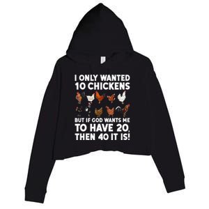 Best Chicken Art Poultry Themed Chicken Farmer Crop Fleece Hoodie