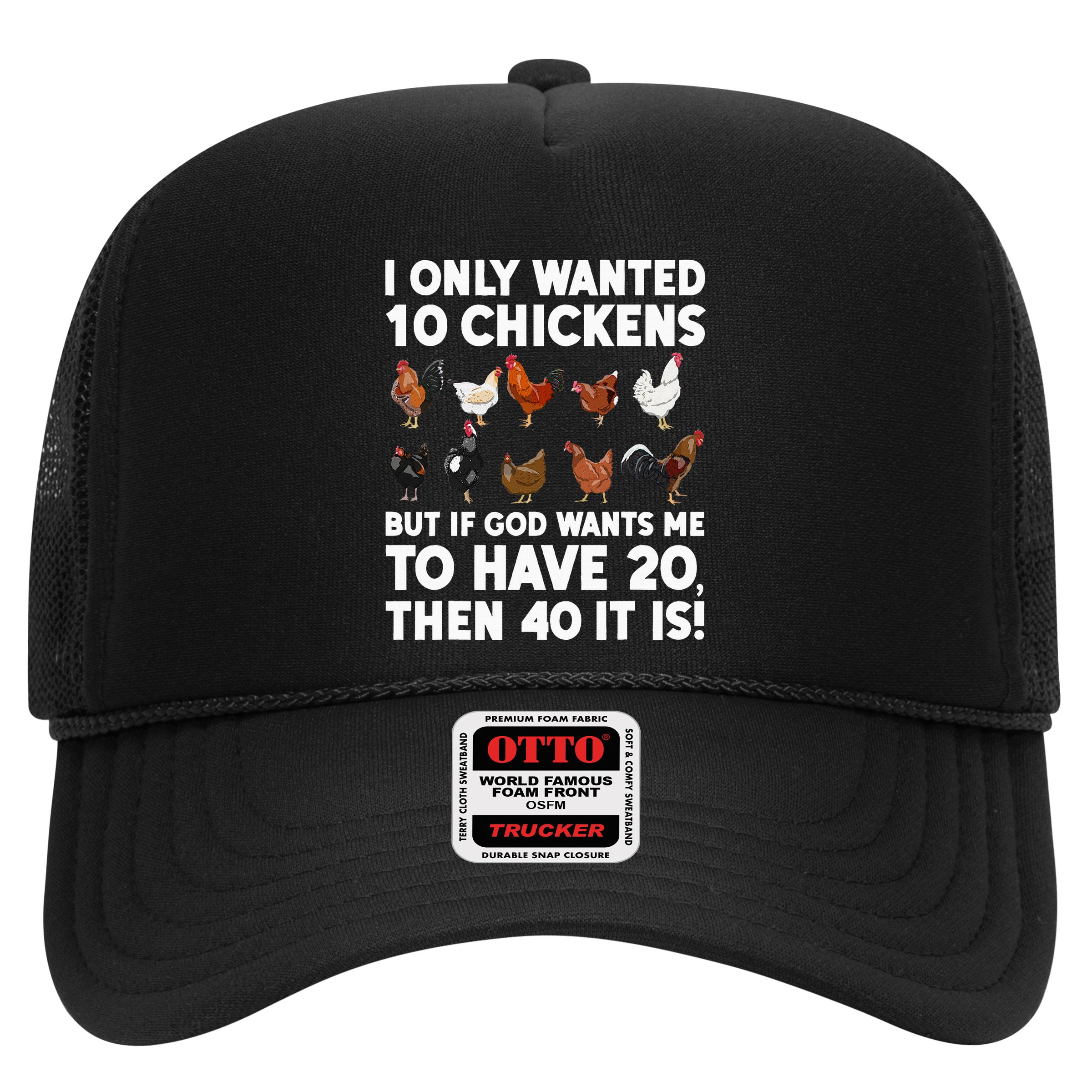 Best Chicken Art Poultry Themed Chicken Farmer Hat