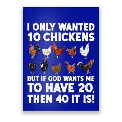 Best Chicken Art Poultry Themed Chicken Farmer Poster