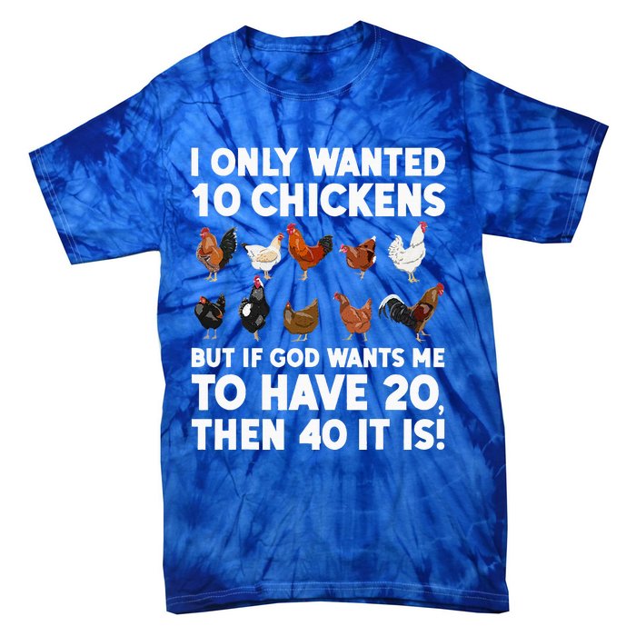 Best Chicken Art Poultry Themed Chicken Farmer Tie-Dye T-Shirt