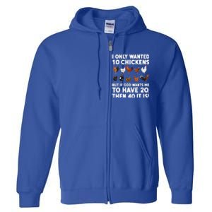 Best Chicken Art Poultry Themed Chicken Farmer Full Zip Hoodie