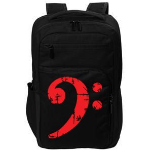 Bass Clef Antique Red Bass Players Impact Tech Backpack