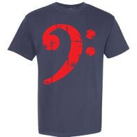 Bass Clef Antique Red Bass Players Garment-Dyed Heavyweight T-Shirt