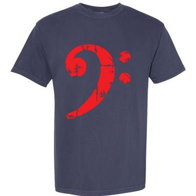 Bass Clef Antique Red Bass Players Garment-Dyed Heavyweight T-Shirt