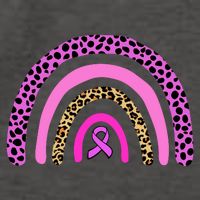 Breast Cancer Awareness Rainbow Leopard Design Vector Backpack