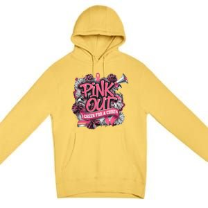 Breast Cancer Awareness Cheer In October Premium Pullover Hoodie