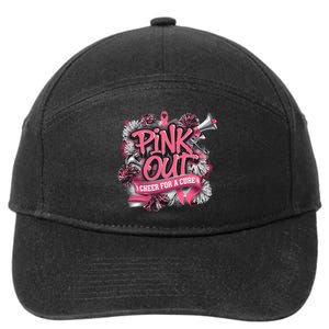 Breast Cancer Awareness Cheer In October 7-Panel Snapback Hat