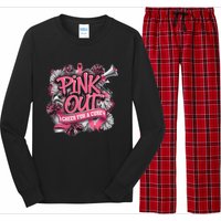 Breast Cancer Awareness Cheer In October Long Sleeve Pajama Set